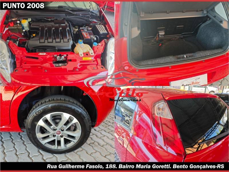 FIAT - PUNTO - 2007/2008 - Vermelha - R$ 29.900,00