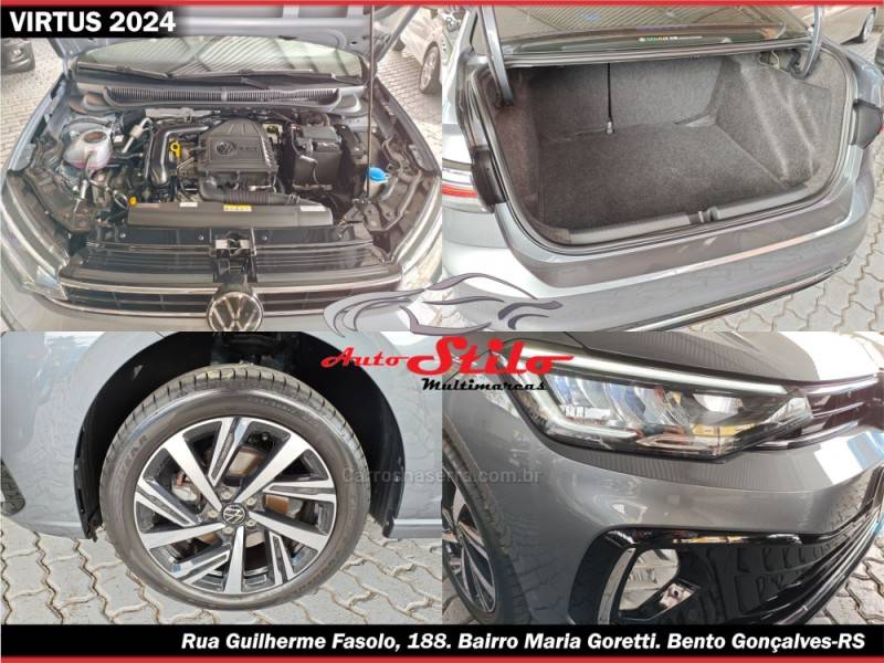 VOLKSWAGEN - VIRTUS - 2023/2024 - Cinza - R$ 125.900,00