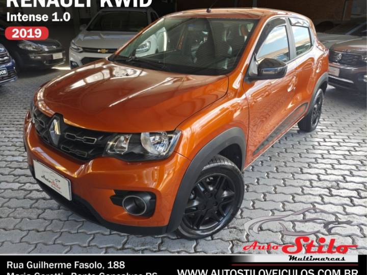 RENAULT - KWID - 2018/2019 - Laranja - R$ 39.900,00