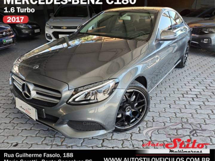 MERCEDES-BENZ - C 180 - 2017/2017 - Cinza - R$ 125.700,00