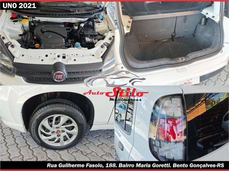 FIAT - UNO - 2020/2021 - Branca - R$ 47.900,00