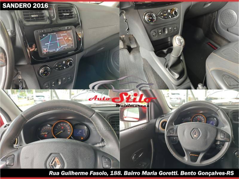 RENAULT - SANDERO - 2015/2016 - Vermelha - R$ 46.900,00